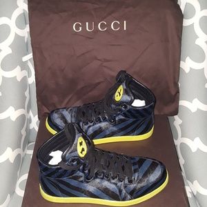 Limited Edition Gucci Hi Top Pony Stripe Sneaker